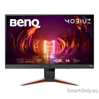 Benq Gaming Monitor  EX240N  23.8 ", VA, FHD, 1920 x 1080, 16:9, 4 ms, 250 cd/m², Black, 165 Hz, HDMI ports quantity 1 1