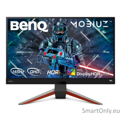 Benq Monitor EX2710Q 27 ", IPS, QHD, 2560 x 1440, 16:9, 1 ms, 400 cd/m², Dark grey, HDMI ports quantity 2, 144 Hz