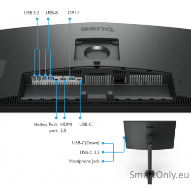 BenQ PD3205UA 32“ IPS 3840x2160/ 16:9/350cd/m2/5ms HDMI, DP, USB 4