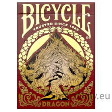 Bicycle Dragon žaidimo kortos (raudona)