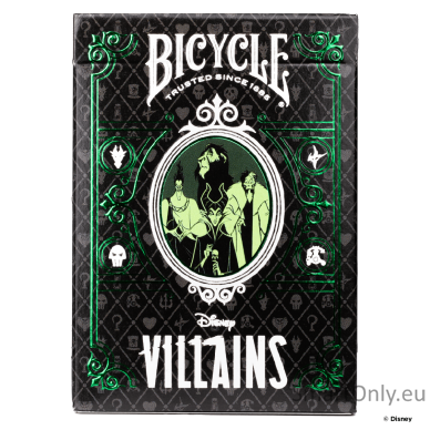 Bicycle Disney Villains žaidimo kortos (žalios) 6