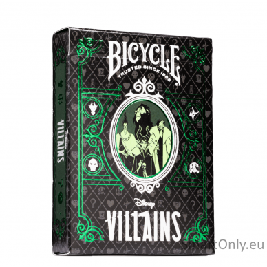 Bicycle Disney Villains žaidimo kortos (žalios) 7