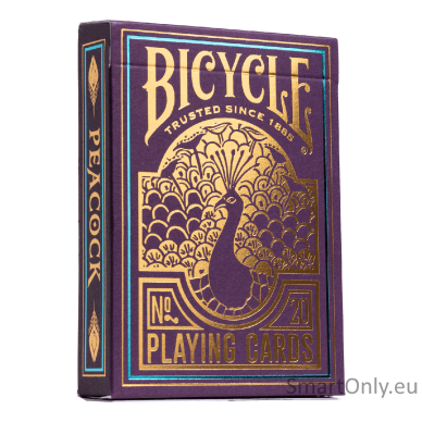 Bicycle Peacock Purple No 20 žaidimo kortos 1