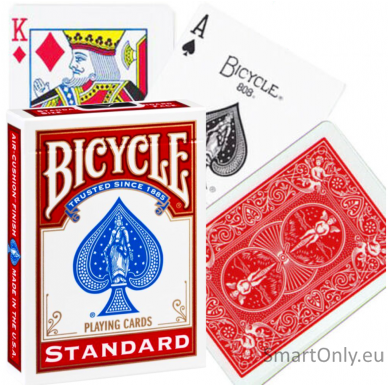 Bicycle Rider Standard pokerio kortos (Raudonos)