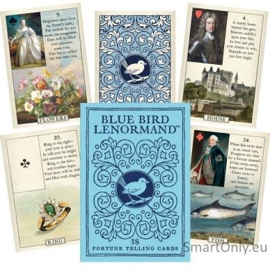 Blue Bird Lenormand kortos US Games Systems