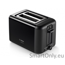 Bosch DesignLine Toaster TAT3P423 Power 970 W Number of slots 2 Housing material Stainless steel Black