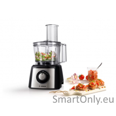 Bosch | Food Processor | MCM3401M | 800 W | Number of speeds 2 | Bowl capacity 2.3 L | Blender | Meat mincer | Black/Stainless steel