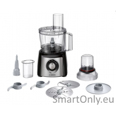 Bosch | Food Processor | MCM3401M | 800 W | Number of speeds 2 | Bowl capacity 2.3 L | Blender | Meat mincer | Black/Stainless steel