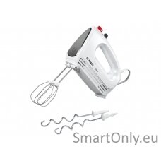 Bosch | Hand Mixer | MFQ22100 CleverMixx | Hand Mixer | 375 W | Number of speeds 4 | Turbo mode | White/Dark Grey