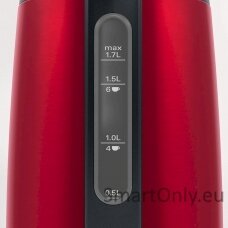 Bosch Kettle DesignLine TWK3P424 Electric 2400 W 1.7 L Stainless steel 360° rotational base Red