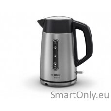 Bosch Kettle DesignLine TWK4P440 Electric 2400 W 1.7 L Stainless steel 360° rotational base Stainless steel/Black