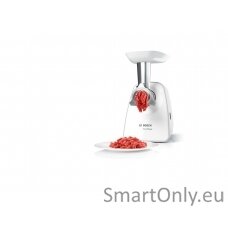 Bosch | Meat mincer SmartPower | MFW2510W | White | 350 W | Number of speeds 1 | 2 Discs: 3.8 and 8 mm; Sausage filler accessory.