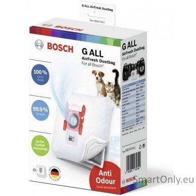 Bosch AirFresh GALL Vacuum cleaner bag BBZAFGALL Number of bags 4 pcs/box, White, For All Bosch Vacuum cleaner 2