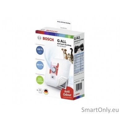 Bosch AirFresh GALL Vacuum cleaner bag BBZAFGALL Number of bags 4 pcs/box, White, For All Bosch Vacuum cleaner 3