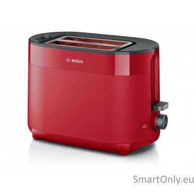 Bosch Compact Toaster | TAT2M124 MyMoment | Power 950 W | Number of slots 2 | Housing material Plastic | Red