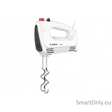 Bosch | Hand Mixer | MFQ22100 CleverMixx | Hand Mixer | 375 W | Number of speeds 4 | Turbo mode | White/Dark Grey 1