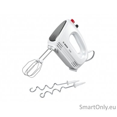 Bosch | Hand Mixer | MFQ22100 CleverMixx | Hand Mixer | 375 W | Number of speeds 4 | Turbo mode | White/Dark Grey