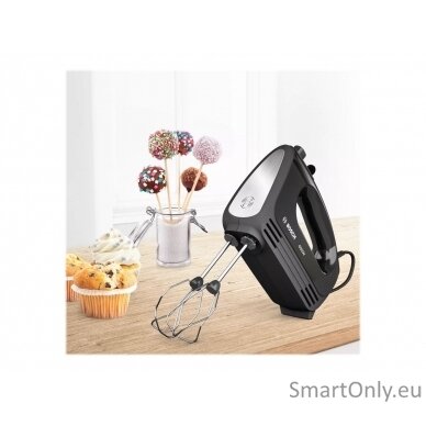 Bosch Hand Mixer | MFQ2420B CleverMixx | Hand Mixer | 400 W | Number of speeds 4 | Turbo mode | Black 4