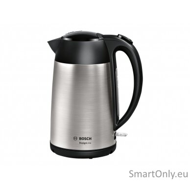 Bosch Kettle DesignLine TWK3P420  Electric 2400 W 1.7 L Stainless steel 360° rotational base Stainless steel/Black 5