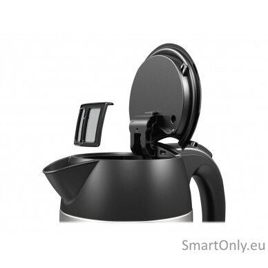 Bosch Kettle DesignLine TWK3P420  Electric 2400 W 1.7 L Stainless steel 360° rotational base Stainless steel/Black 6