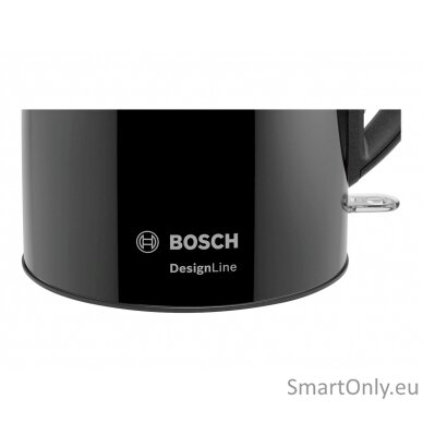 Bosch Kettle DesignLine TWK3P423 Electric 2400 W 1.7 L Stainless steel 360° rotational base Jet black polished 12