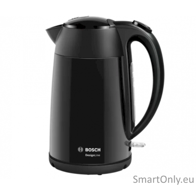 Bosch Kettle DesignLine TWK3P423 Electric 2400 W 1.7 L Stainless steel 360° rotational base Jet black polished 8