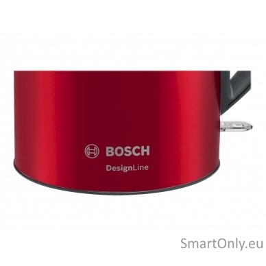 Bosch Kettle DesignLine TWK3P424 Electric 2400 W 1.7 L Stainless steel 360° rotational base Red 10