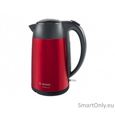 Bosch Kettle DesignLine TWK3P424 Electric 2400 W 1.7 L Stainless steel 360° rotational base Red 5