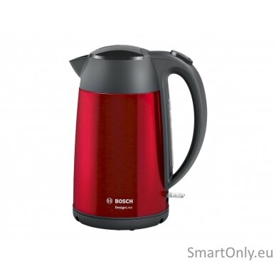 Bosch Kettle DesignLine TWK3P424 Electric 2400 W 1.7 L Stainless steel 360° rotational base Red 6