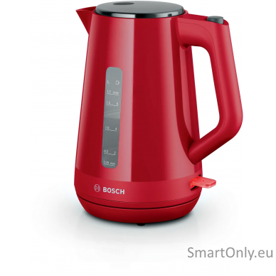 Bosch Kettle | TWK1M124 | Electric | 2400 W | 1.7 L | Plastic | 360° rotational base | Red