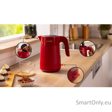 Bosch Kettle | TWK2M164 MyMoment | Electric | 2400 W | 1.7 L | Plastic | 360° rotational base | Red 2