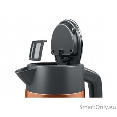 Bosch Kettle TWK4P439 Electric 2400 W 1.7 L Stainless steel 360° rotational base Copper 8