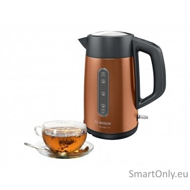 Bosch Kettle TWK4P439 Electric 2400 W 1.7 L Stainless steel 360° rotational base Copper 4