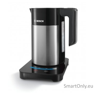 Bosch Kettle TWK7203 With electronic control 2200 W 1.7 L Stainless steel 360° rotational base Stainless steel/ black 1