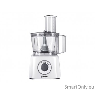 Bosch MCM3200W MultiTalent Food processor, 800 W, Bowl capacity 2.3 L, 2 speed settings, White Bosch 1