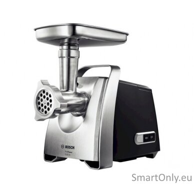 Bosch Meat mincer MFW68660 Black Throughput (kg/min) 4.3 Kebbe, Sausage horn, Fruit press, Shredding Attachment, 4 barrels