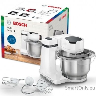 Bosch MUM Serie Kitchen Machine MUMS2EW00 700 W Number of speeds 4 Bowl capacity 3.8 L White 1