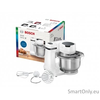 Bosch MUM Serie Kitchen Machine MUMS2EW00 700 W Number of speeds 4 Bowl capacity 3.8 L White 2