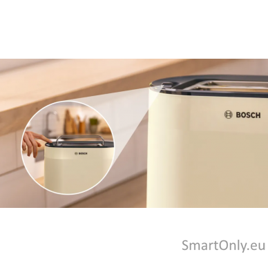 Bosch TAT2M127 MyMoment Compact toaster, 950 W, 2 slots, Beige 1