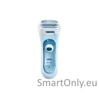 Braun Lady Shaver  Silk-épil 5160 Wet & Dry, Number of power levels 1, Blue 1