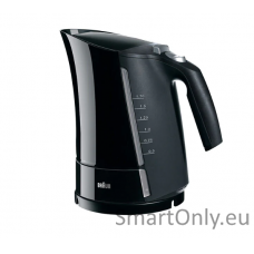 Braun Kettle WK500BK Multiquick 5 Standard 3000 W 1.7 L Plastic 360° rotational base Black