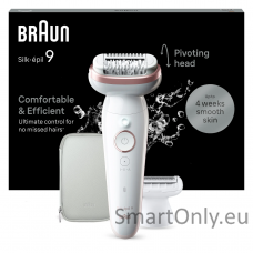 Braun SES9-030 Silk épil 9 Epilator, White/Rose