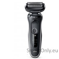 Braun Shaver 51-W1500s	 Operating time (max) 50 min Wet & Dry Black/White