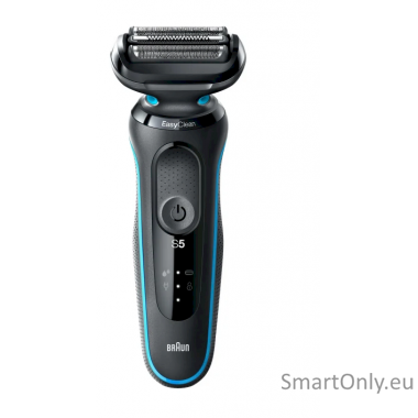 Braun Shaver 51-M1200s	 Operating time (max) 50 min, Wet & Dry, Black/Mint 1