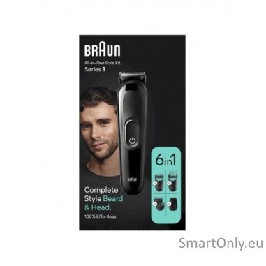 Braun MGK3420 Multi-grooming kit for beard and head, Black 3