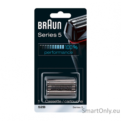 Braun 52B Head Replacement Pack Black