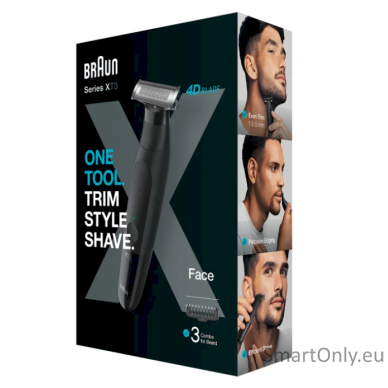 Braun Beard Trimmer | Series XT 3100 | Cordless | Number of length steps 3 | Black 4