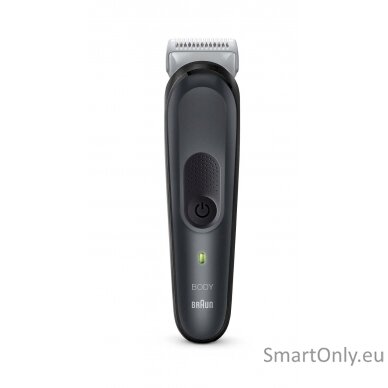 Braun Body Groomer BG3340 Cordless and corded, Operating time (max) 80 min, NiMH, Black/Grey 1