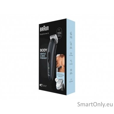 Braun Body Groomer BG3340 Cordless and corded, Operating time (max) 80 min, NiMH, Black/Grey 5