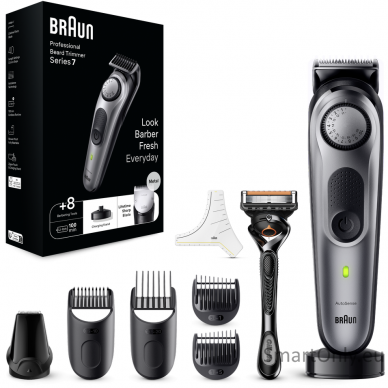 BRAUN BT7420 Beard Trimmer BlkSpGr Braun